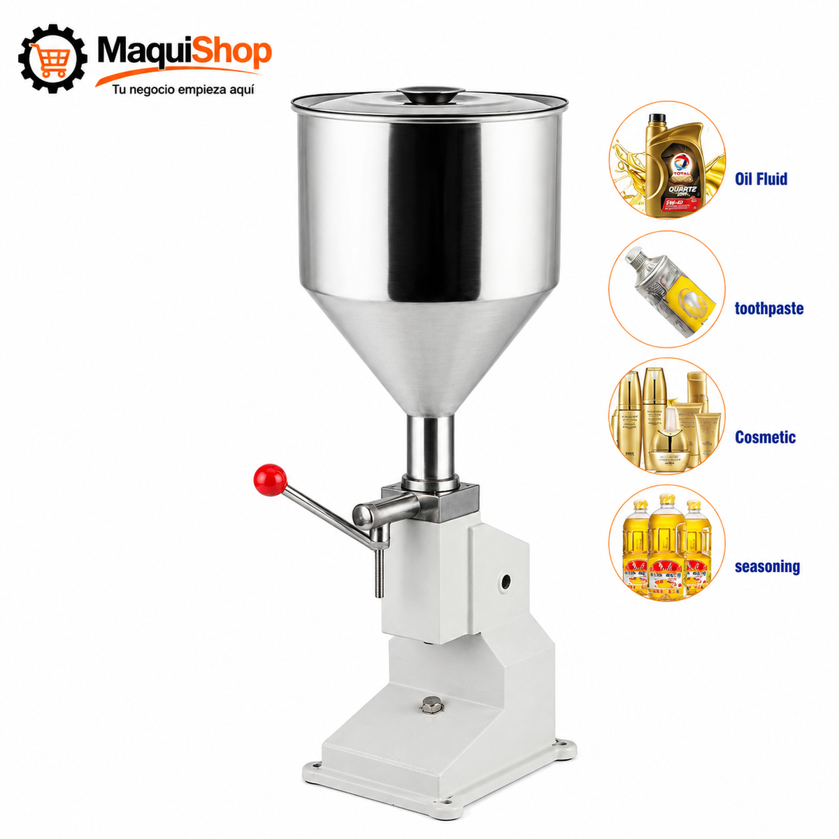 LEV123 ENVASADORA MANUAL DE VISCOSOS DE 5 A 50ML