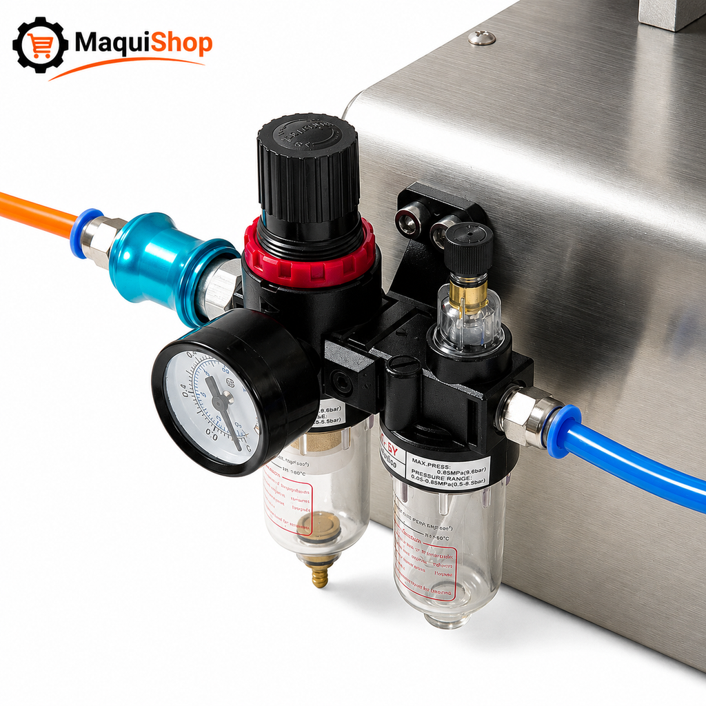 LEV116 LLENADORA SEMIAUTOMATICA  PARA VISCOSOS CON TOLVA DE 100 A 1000ML