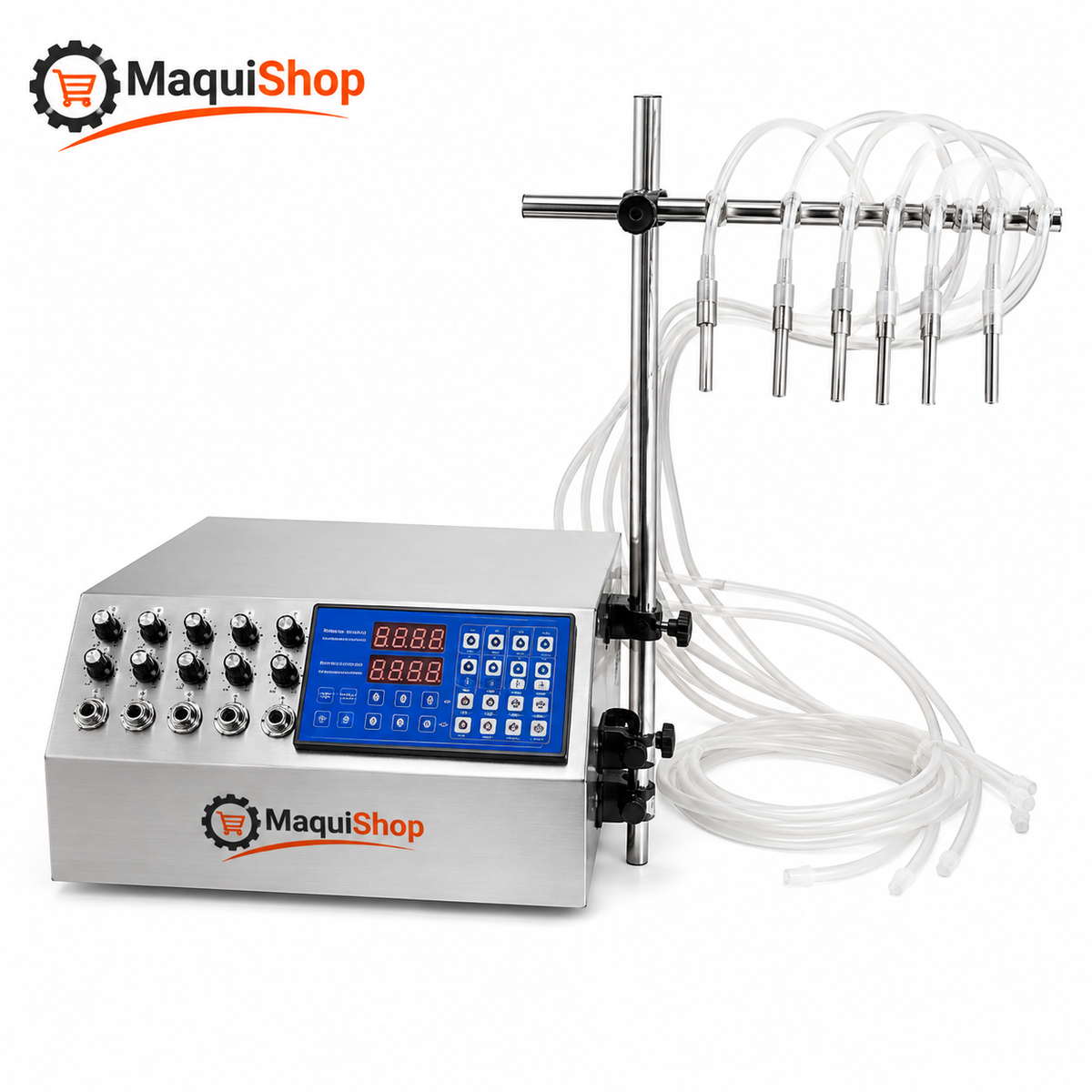 LEL108 LLENADORA DE LÍQUIDOS DIGITAL DE 5 A 4000ML CON 6 BOQUILLAS