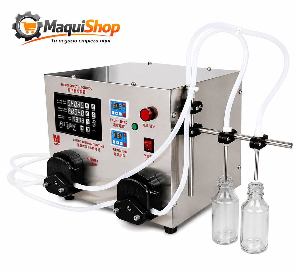 LEL111 LLENADORA DE LIQUIDOS DIGITAL PARA ALTAS TEMPERATURAS HASTA 180°  PERESTALTICA