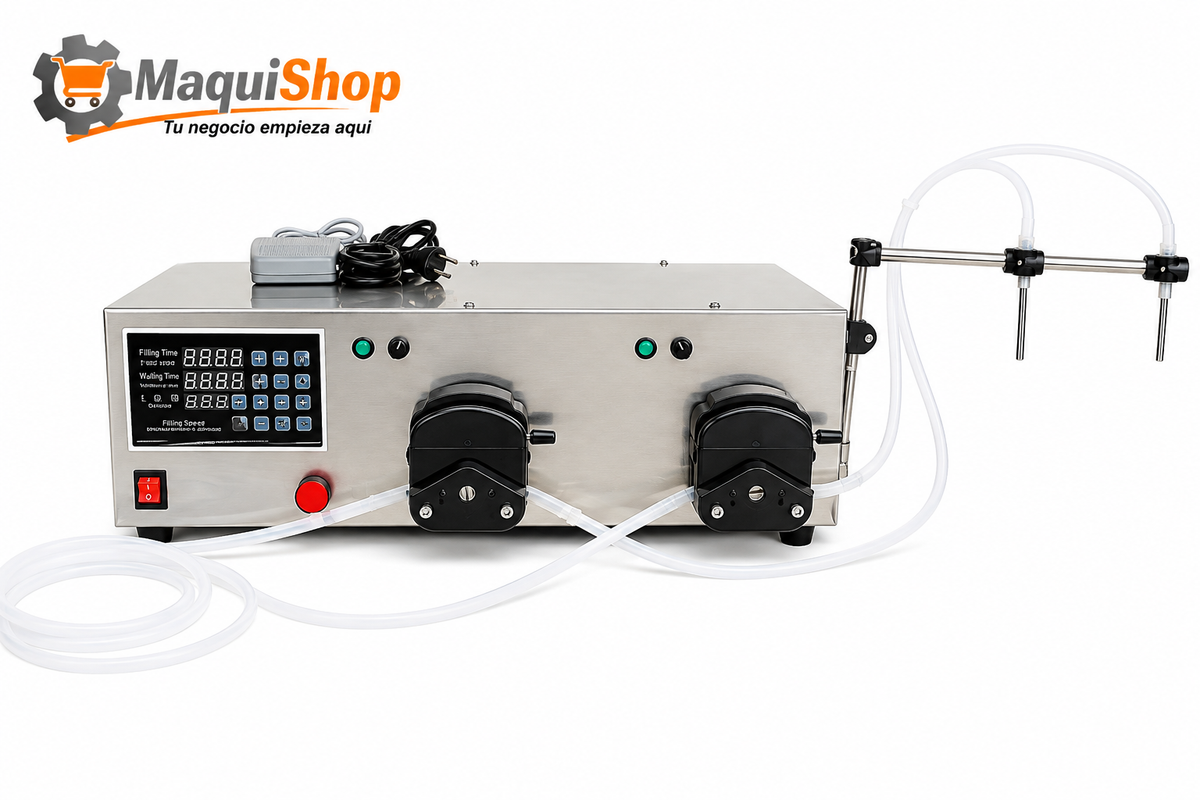 LEL111 LLENADORA DE LIQUIDOS DIGITAL PARA ALTAS TEMPERATURAS HASTA 180°  PERESTALTICA