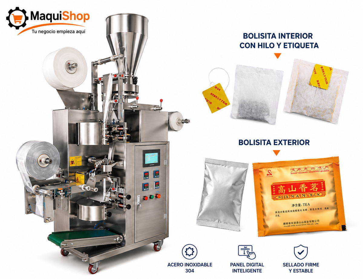 LEP137 ENSOBRADORA DE TÉ PROCESO COMPLETO