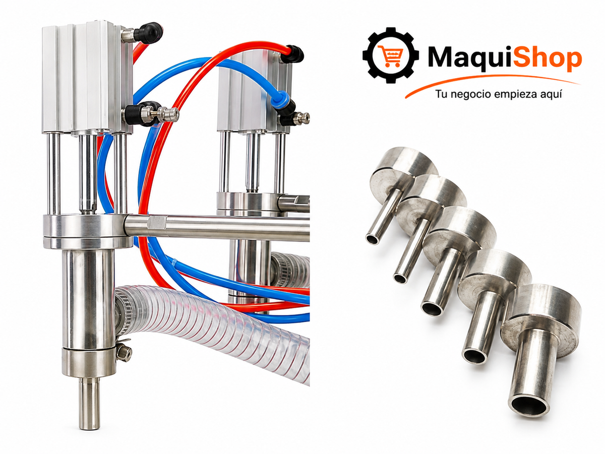 LEV117 LLENADORA SEMIAUTOMATICA PARA VISCOSOS DE 100 A 1000ML DOS BOQUILLAS