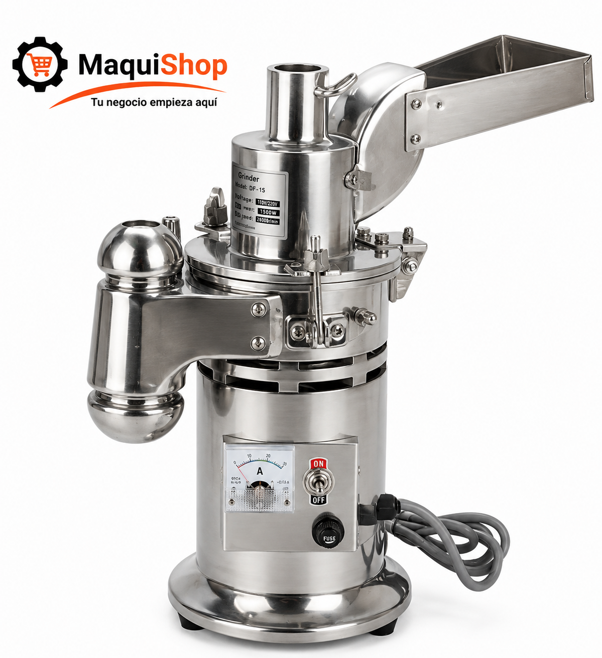 MOL100 MOLINO PULVERIZADOR DE ALIMENTACIÓN CONTINUA DE 8 A 15 KG/H