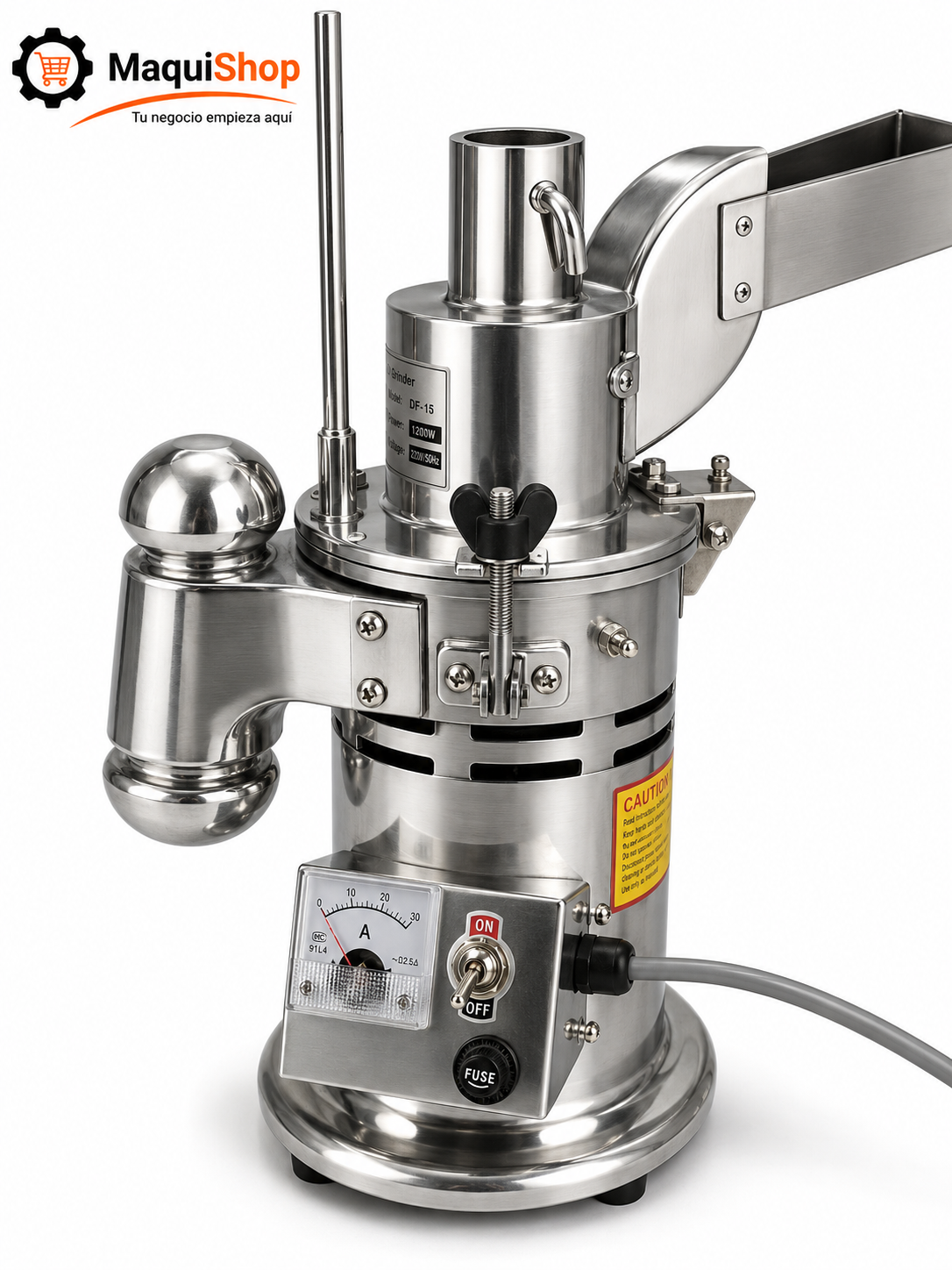 MOL100 MOLINO PULVERIZADOR DE ALIMENTACIÓN CONTINUA DE 8 A 15 KG/H