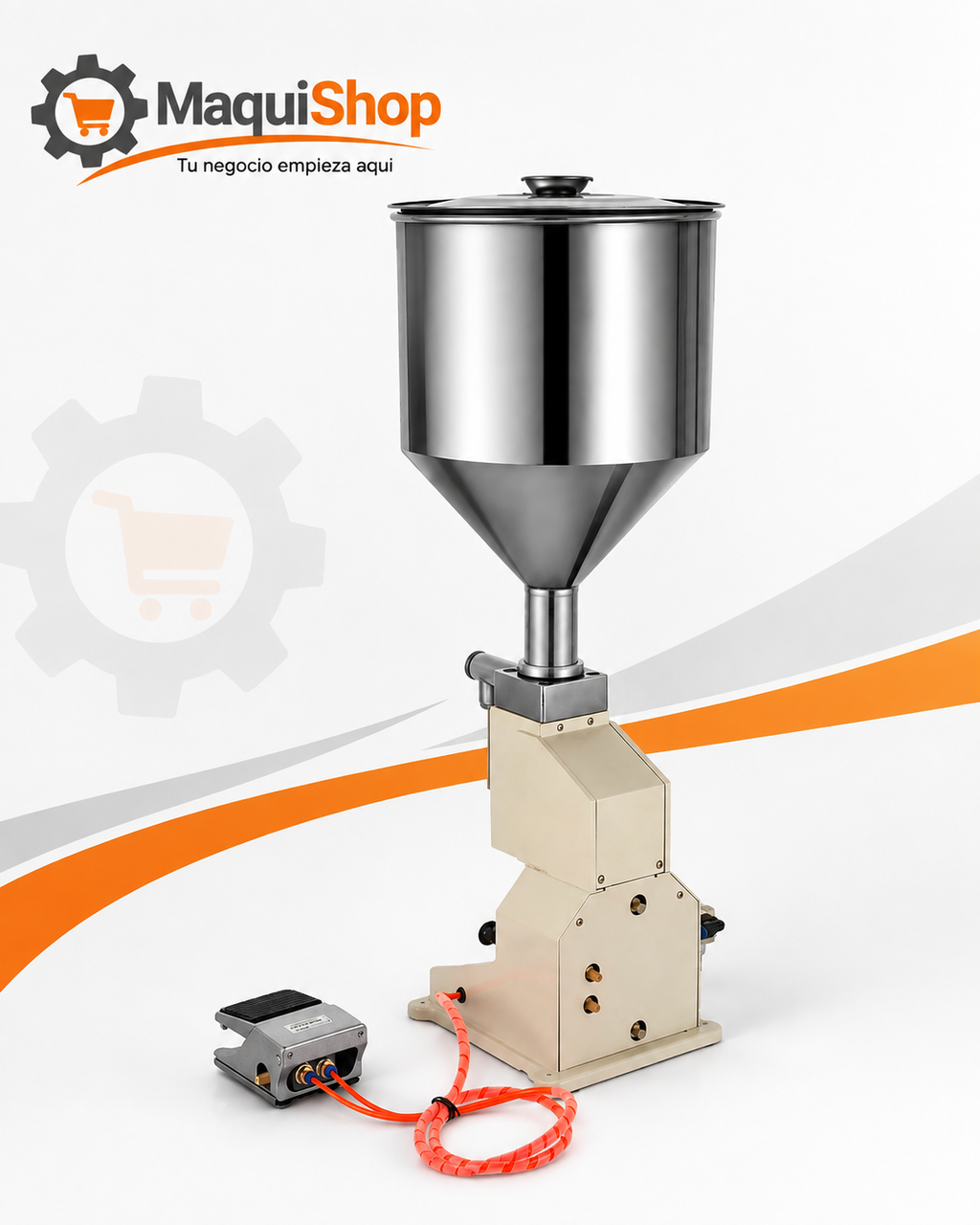LEV121 LLENADORA DE LÍQUIDOS VISCOSOS CON PEDAL DE 5 A 50 ML