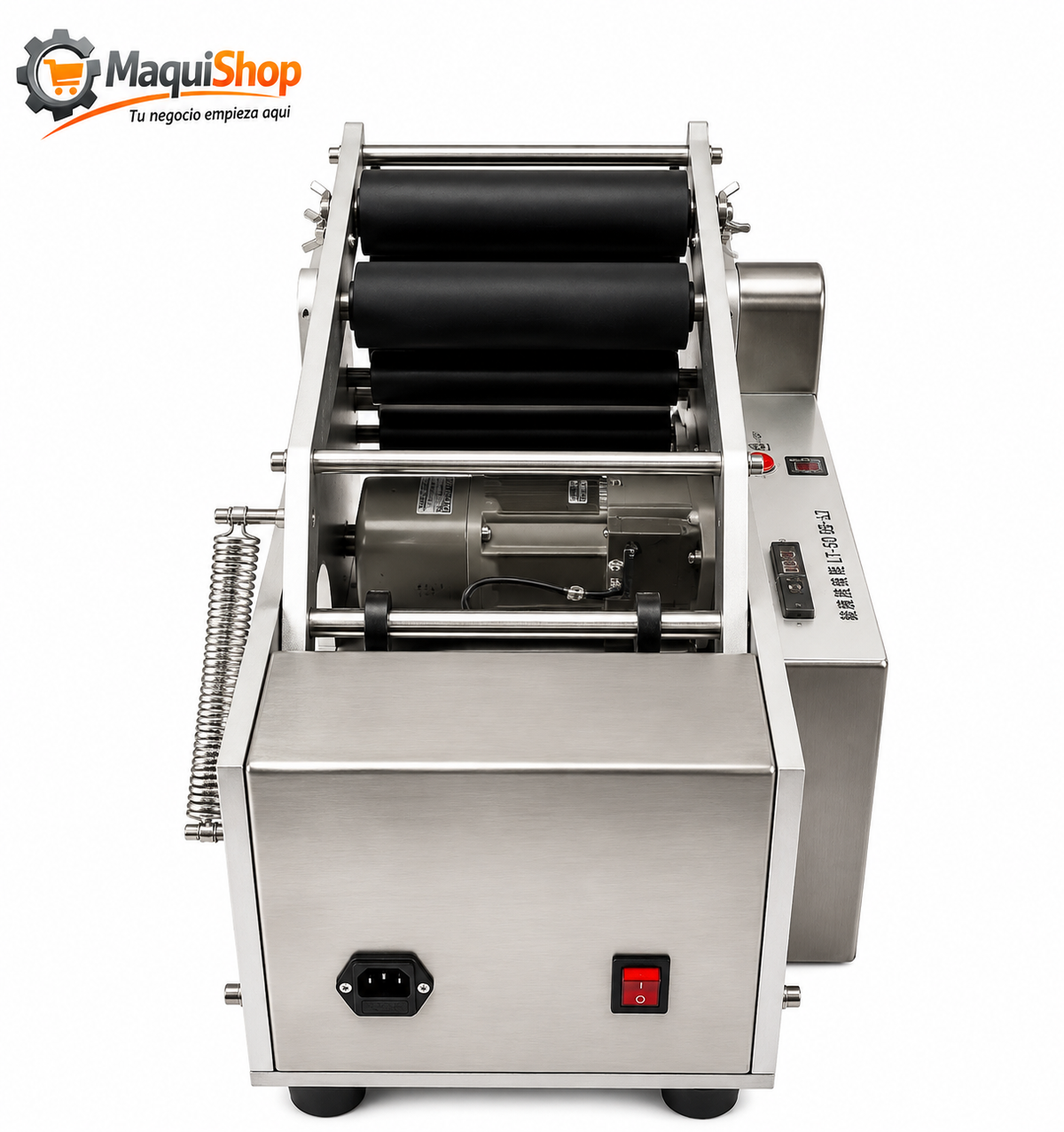 ETI108 ETIQUETADORA SEMIAUTOMÁTICA DE BOTELLAS REDONDAS MOD. LT 50