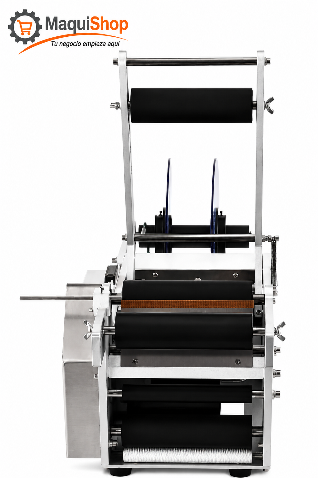 ETI108 ETIQUETADORA SEMIAUTOMÁTICA DE BOTELLAS REDONDAS MOD. LT 50